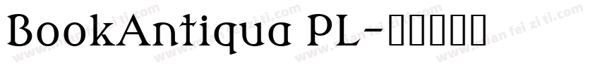 BookAntiqua PL字体转换